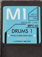 Korg M1 MPC-03 - Drums 1 Program Card - Drum Sounds - Image 4