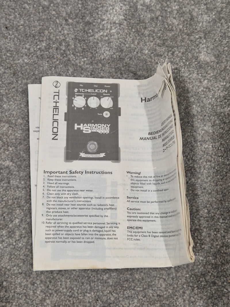 TC Helicon Harmony Singer 2 - Vocal Processor w/ Original Box - Image 7