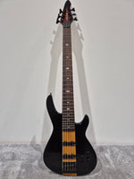Aria Pro II 6 String Avante 24 Fret Electric Bass Guitar - Black - Image 2
