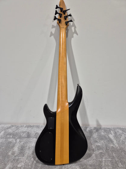 Aria Pro II 6 String Avante 24 Fret Electric Bass Guitar - Black