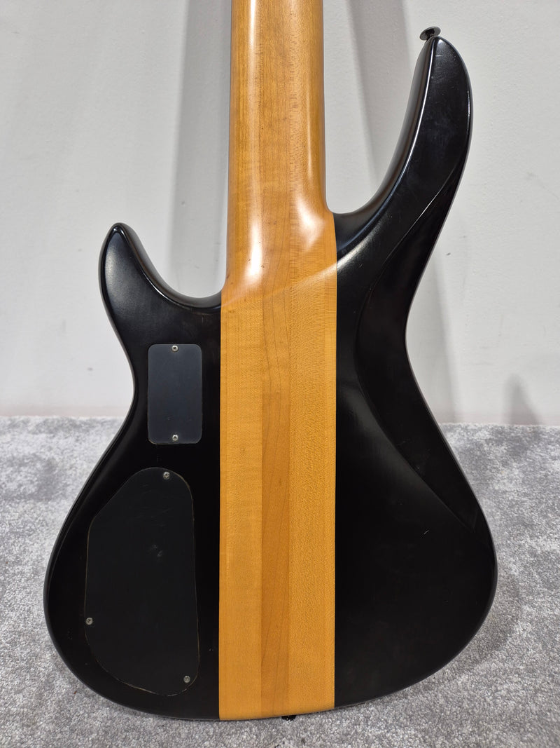 Aria Pro II 6 String Avante 24 Fret Electric Bass Guitar - Black - Image 9