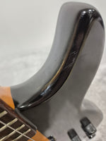 Aria Pro II 6 String Avante 24 Fret Electric Bass Guitar - Black - Image 11