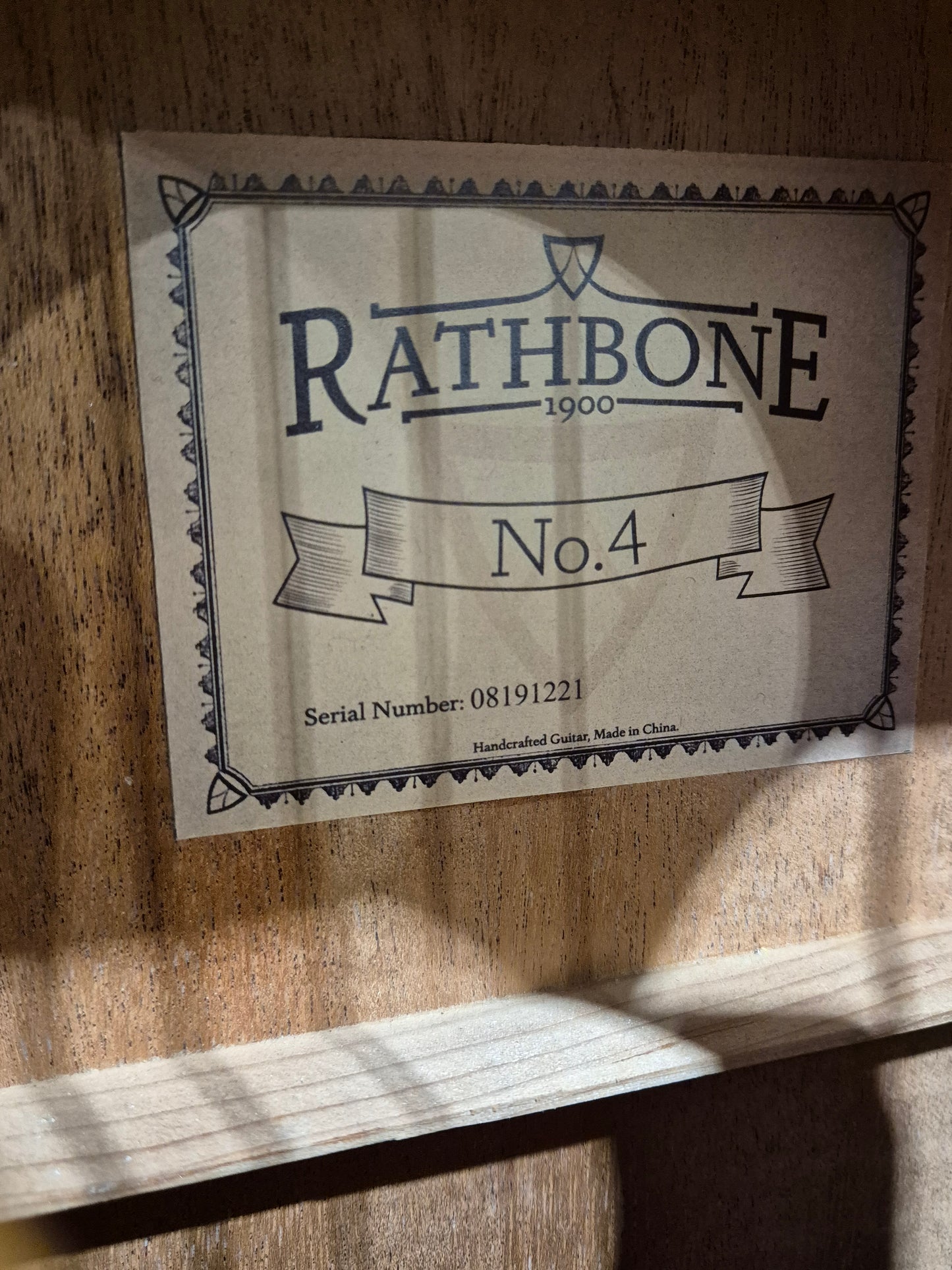 Rathbone No.4 R4SME - Electro Acoustic Bass Guitar w/ Soft Gig Bag