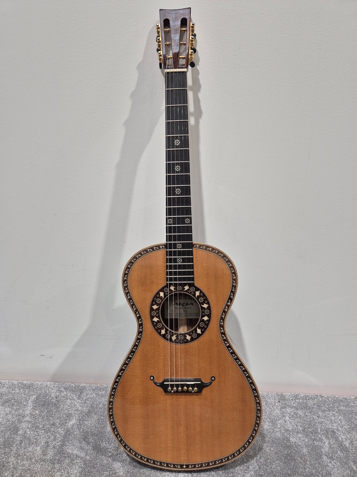 Aria A19C-200N - Classical Acoustic Parlor Guitar