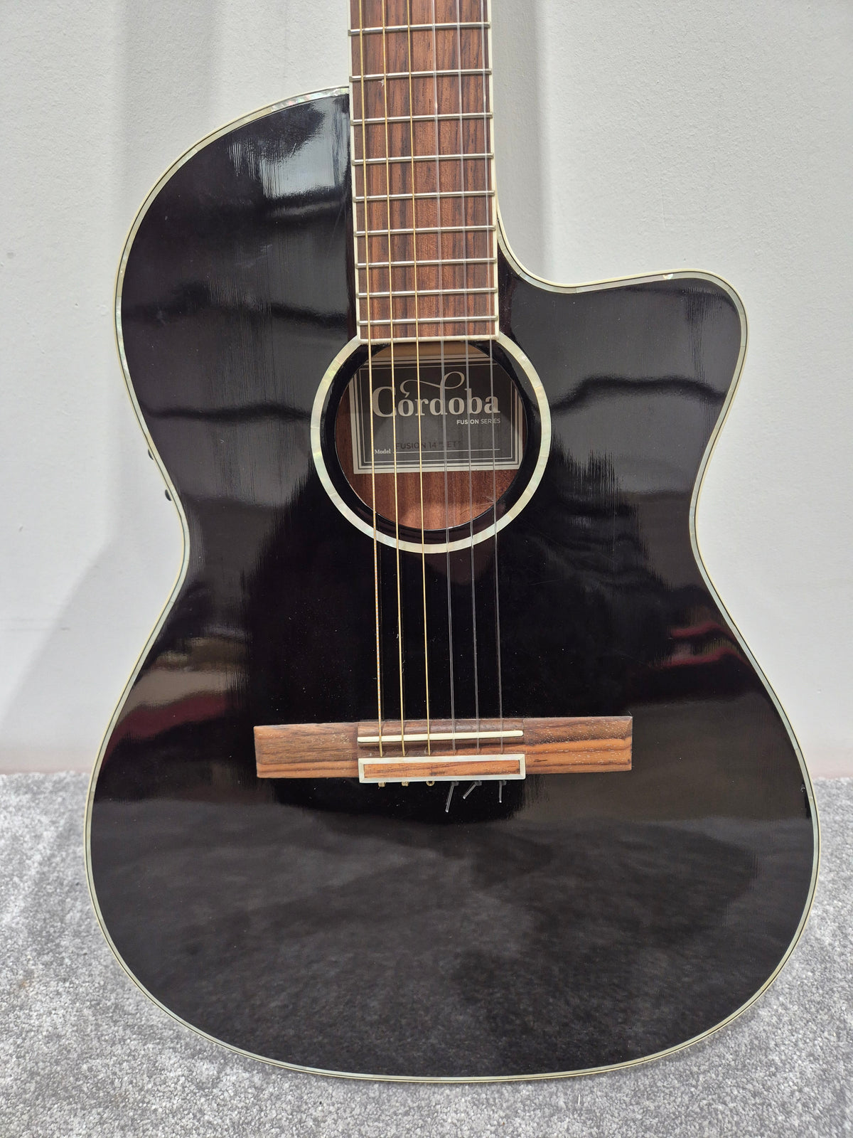 Cordoba Fusion 14 Acoustic Guitar - Solid Spruce Top, Mahogany Back & Sides - Very Good