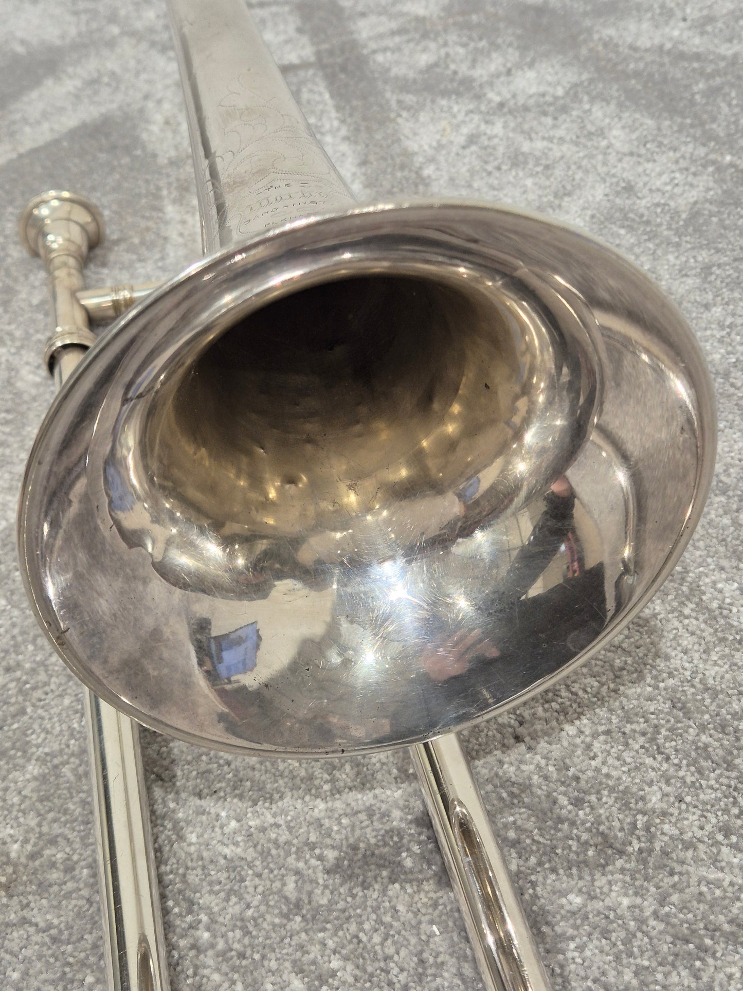 Vintage Martin Elkhart Trombone 1914 - Silver w/ Hard Case