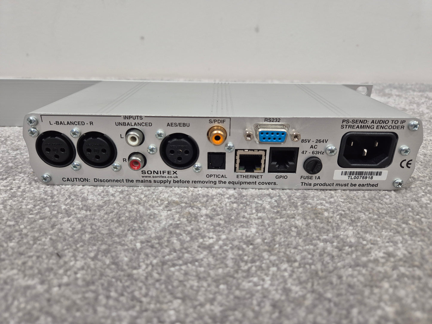 Sonifex PS-SEND - 1U Freestanding Audio to IP Converter Mint