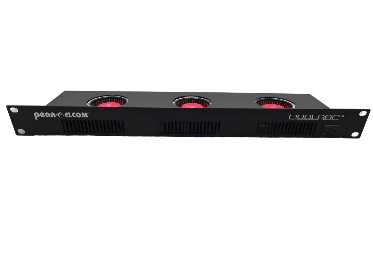 Penn Elcom Coolrac 1U Rack Ventilation System - 1U Size, High Airflow - Excellent