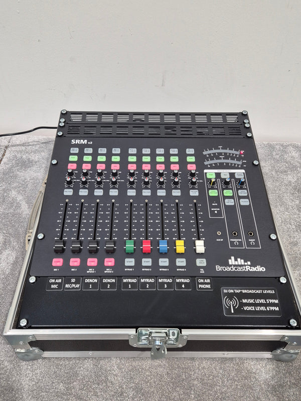 Broadcast Radio SRMv2 - Broadcast Radio Mixing Console w/ Flight Case