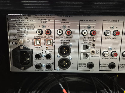 Broadcast Radio SRMv2 - Broadcast Radio Mixing Console w/ Flight Case