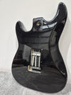 Strat Style Electric Guitar Body with Gold Bridge for Project - Black - Photo 5