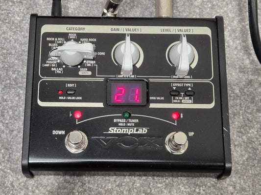 Vox StompLab IG - Compact Multi-FX Pedal w/ Original Box