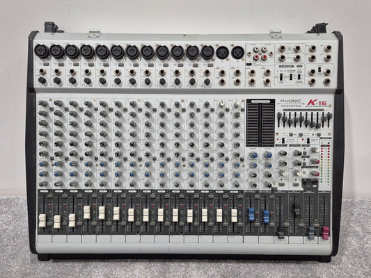 Phonic Powerpod K16 - Powered Mixer w/ Plastic Case