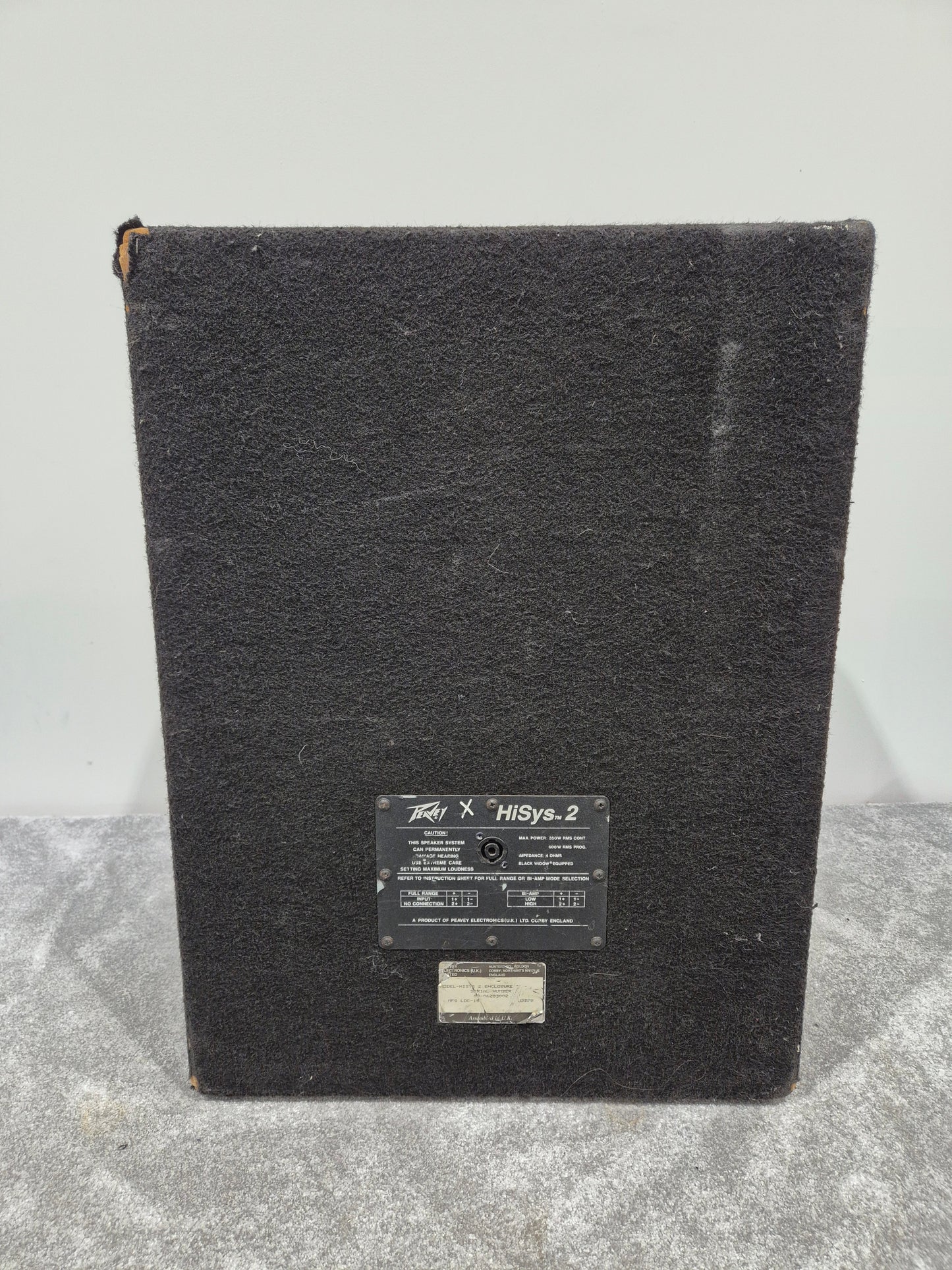 Peavey Hisys 2 - 600-watts Full-Range Operation PA Speaker