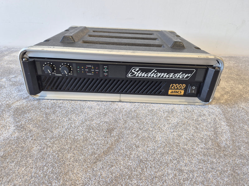 Studiomaster 1200D Power Amplifier - Live Sound and Studio Amplifier w/ Flight Case - Image 1