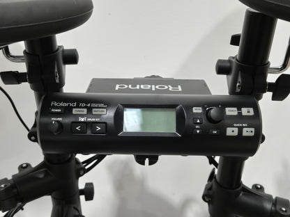 Roland Electric Drum Kit - TD-4 Sound Module/PDX-8 Mesh Head, PD8 Pads x3, CY5 Cymbal Pad, CY8 Cymbals x2,FD8 Foot Controller, KD8 Trigger Pad, MDS-4 Drum Stand