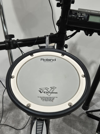 Roland Electric Drum Kit - TD-4 Sound Module/PDX-8 Mesh Head, PD8 Pads x3, CY5 Cymbal Pad, CY8 Cymbals x2,FD8 Foot Controller, KD8 Trigger Pad, MDS-4 Drum Stand