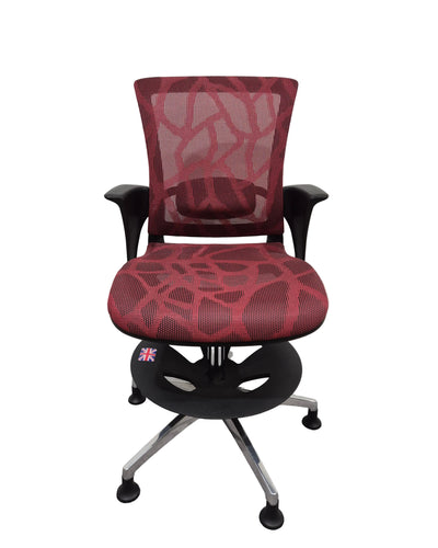 Skate Stools - Studio Broadcasting Chair - Red - Good w/ Manual