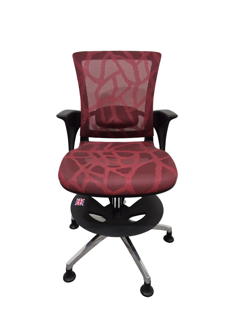 Skate Stools - Studio Broadcasting Chair - Red - Good w/ Manual - Image 1