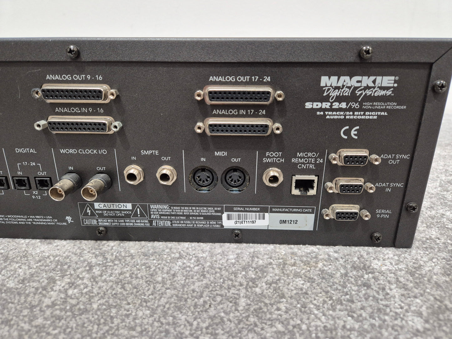 Mackie SDR24/96 - Hard Drive Recorder w/ Removable Hard Drive