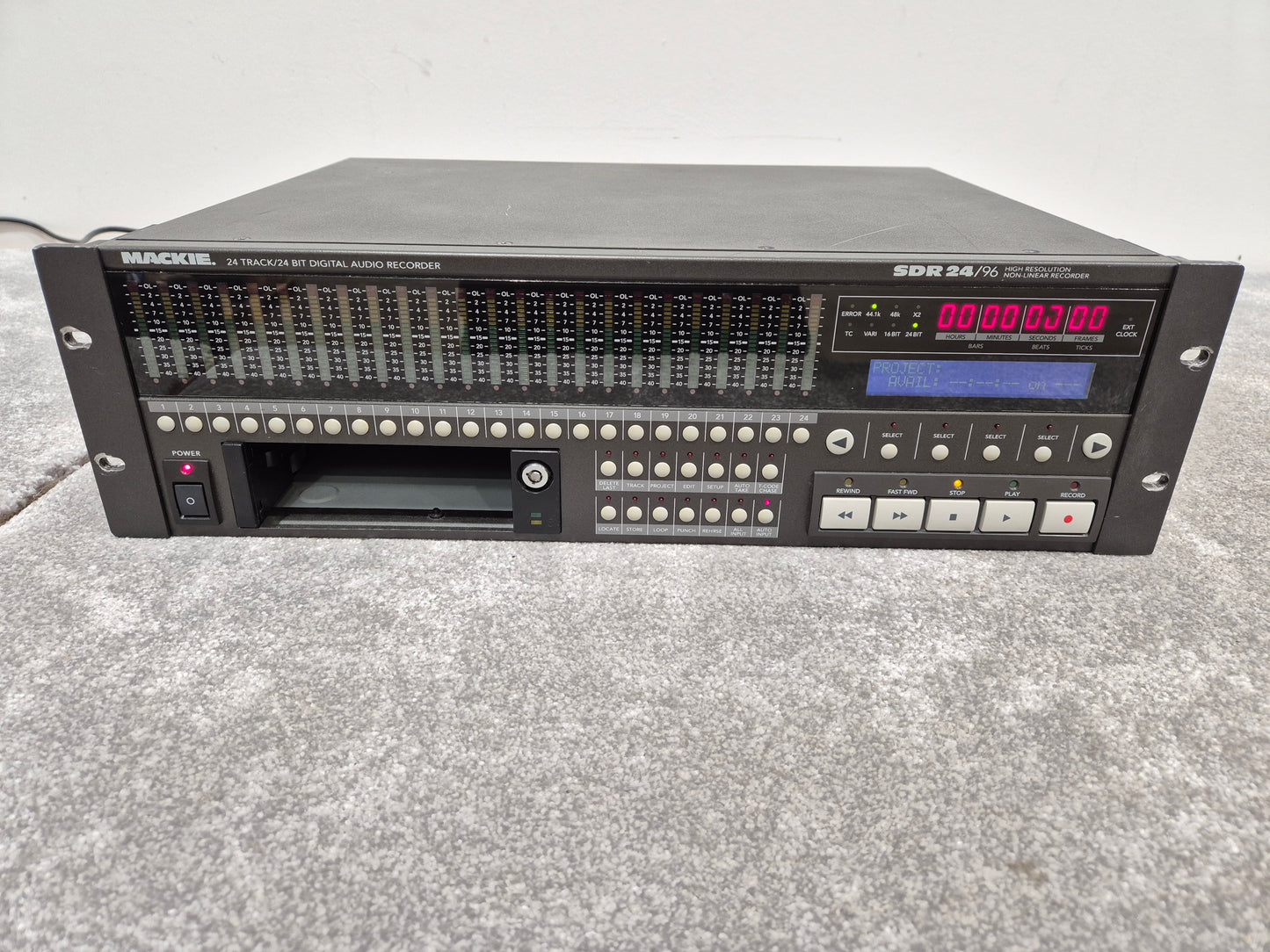 Mackie SDR24/96 - Hard Drive Recorder w/ Removable Media Case (Faulty Capacitor)