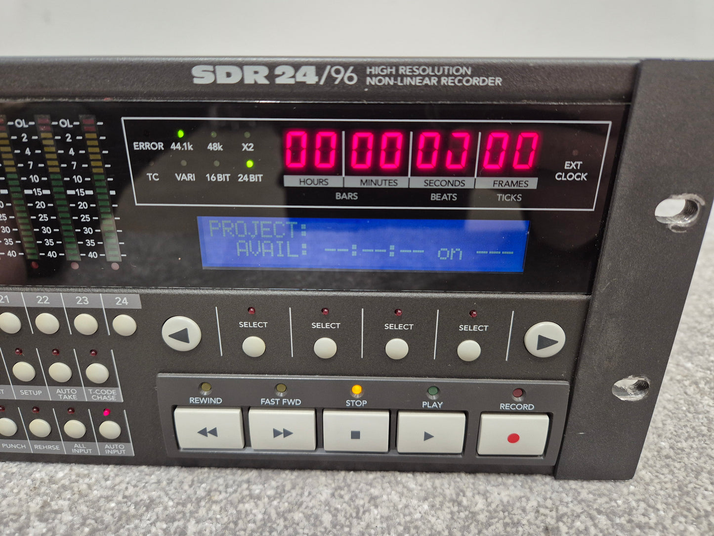 Mackie SDR24/96 - Hard Drive Recorder w/ Removable Media Case (Faulty Capacitor)