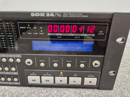 Mackie SDR24/96 - Hard Drive Recorder w/ Removable Media Case (Faulty Capacitor)