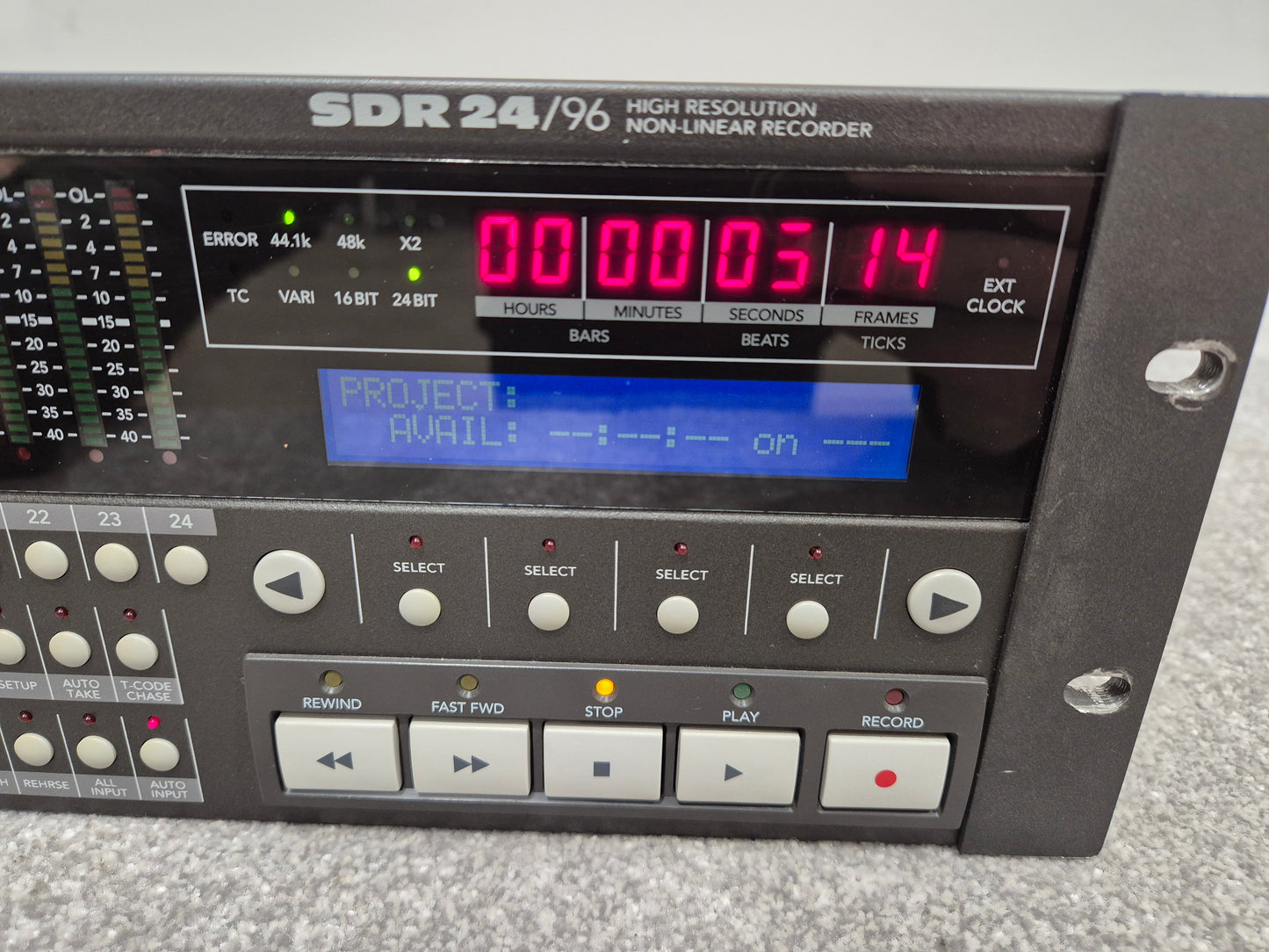 Mackie SDR24/96 - Hard Drive Recorder w/ Removable Media Case (Faulty Capacitor)