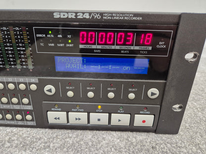 Mackie SDR24/96 - Hard Drive Recorder w/ Removable Media Case (Faulty Capacitor)