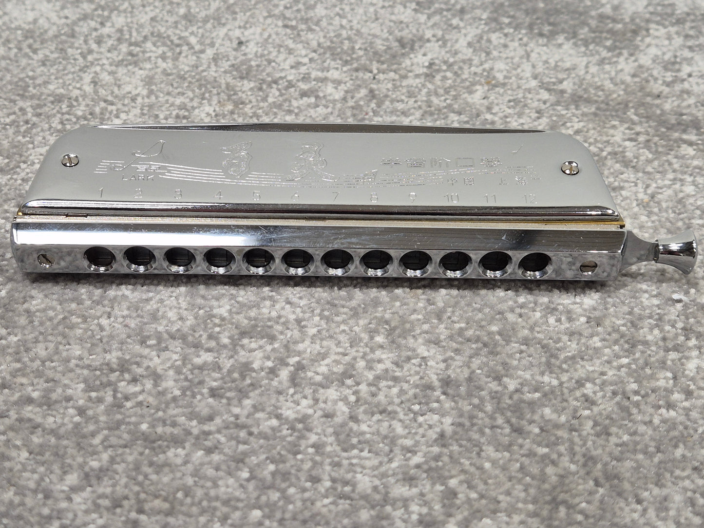 Lark - 12 Hole Chromatic Harmonica w/ Lark Hard Case