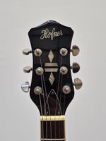 Hofner Six String Electric Guitar - Black P90s and Bigsby Tremolo - Excellent - Image 7