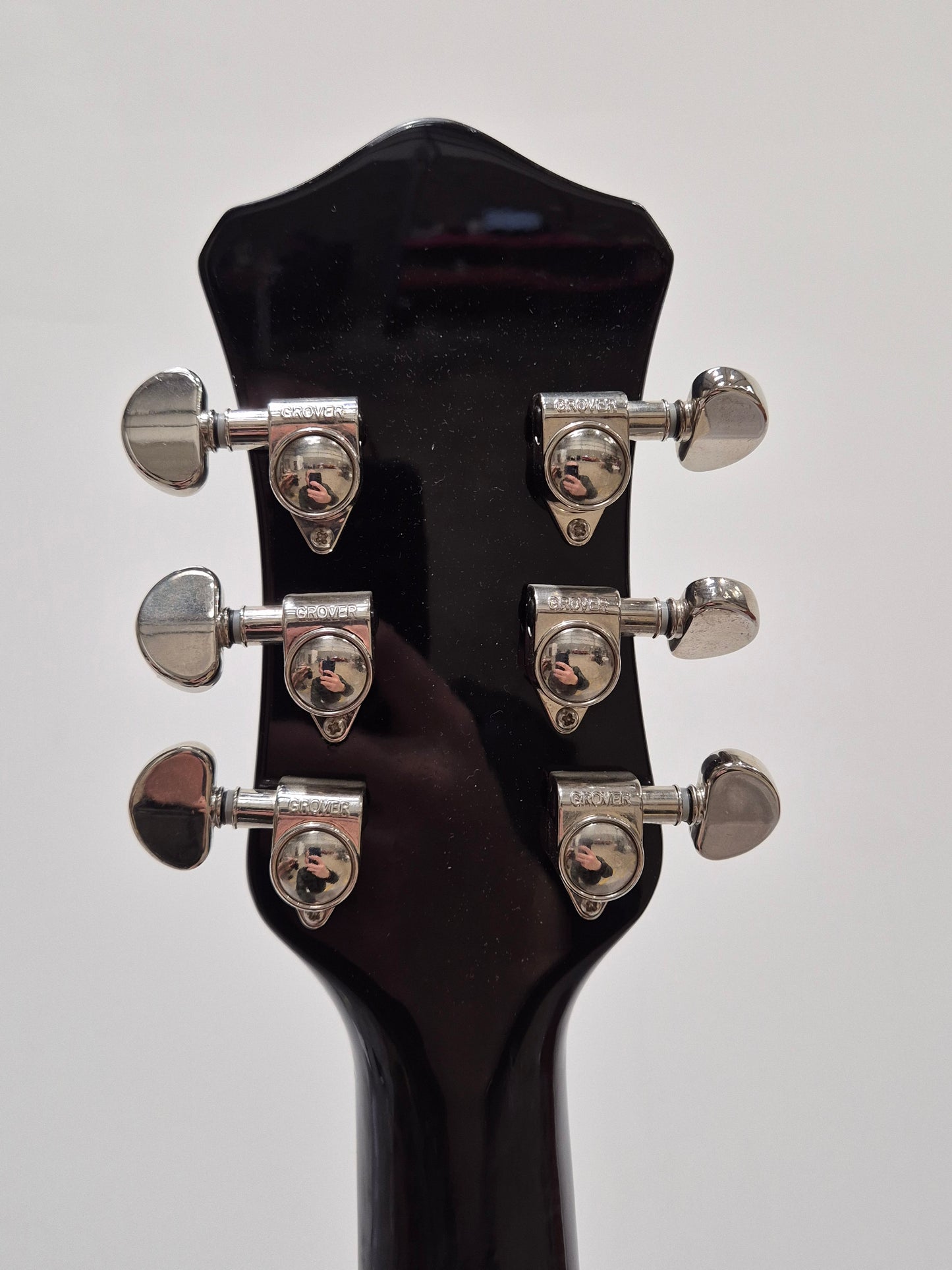 Hofner Six String Electric Guitar - Black P90s and Bigsby Tremolo
