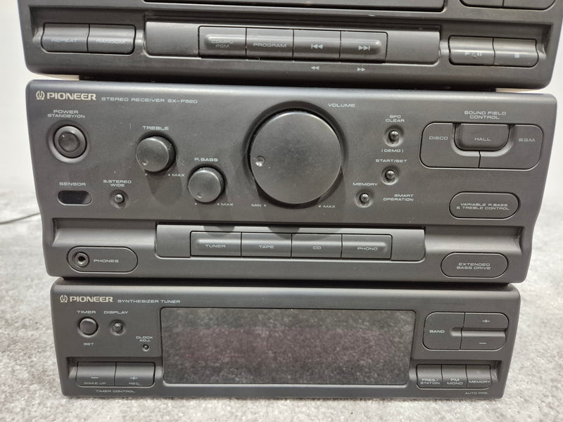 Pioneer SX-P520 Audio Stack - Dual CD Player / AM/FM Stereo Receiver ( Faulty Tape Deck ) - Image 3
