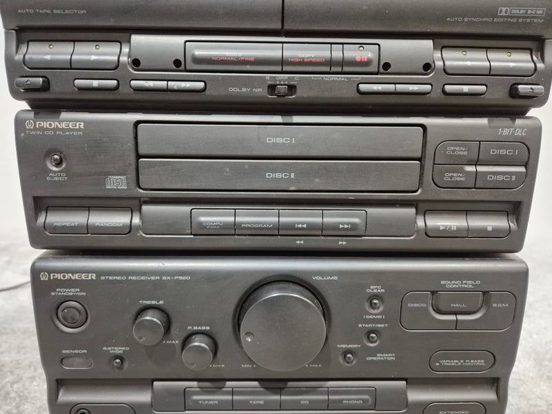 Pioneer SX-P520 Audio Stack - Dual CD Player / AM/FM Stereo Receiver ( Faulty Tape Deck ) - Image 4