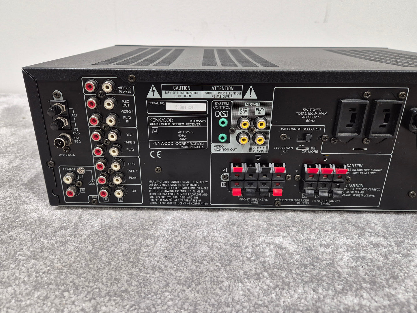 KENWOOD KR-V5570 - Audio-Video Stereo Receiver
