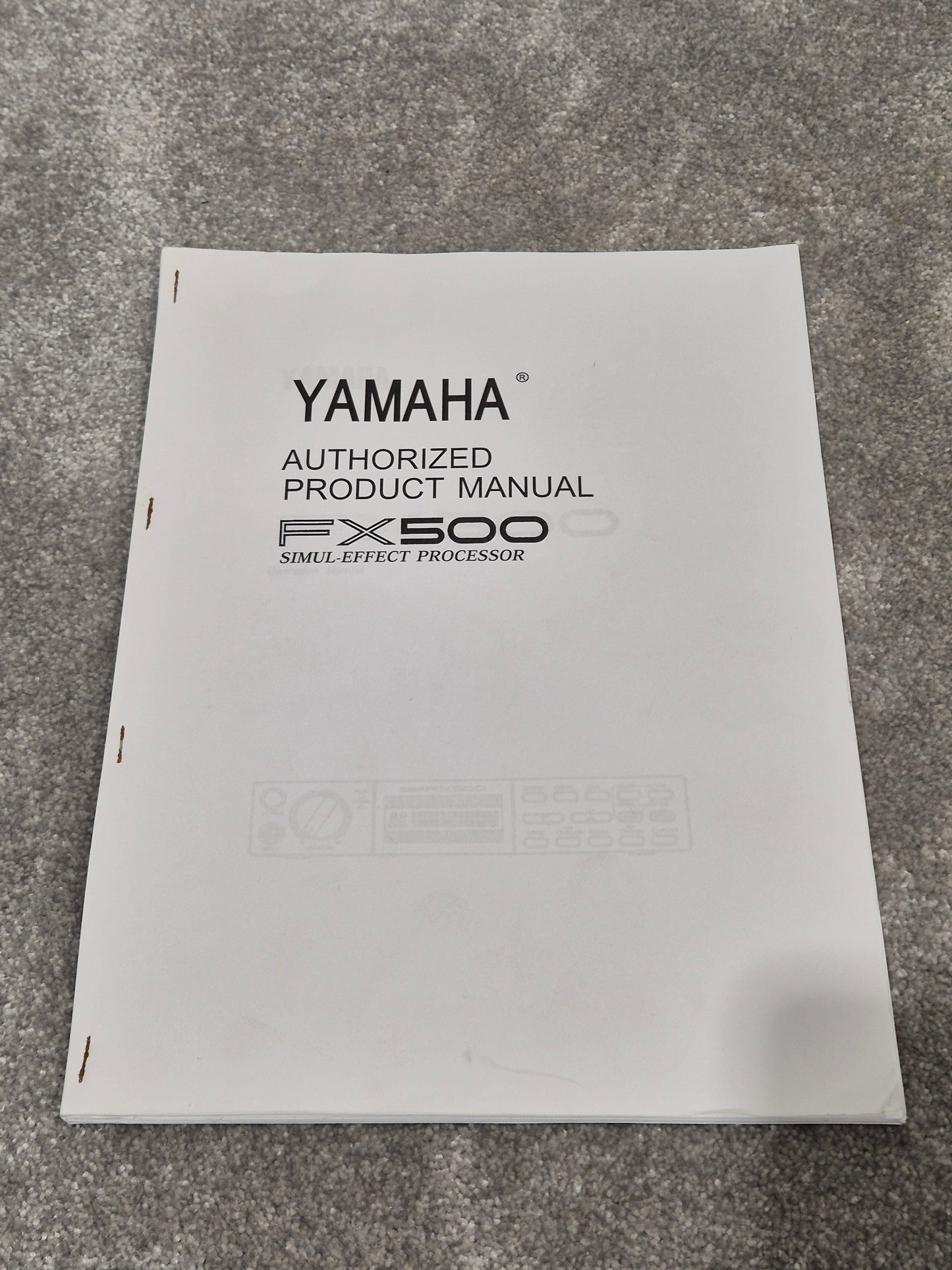 Yamaha FX500 - Digital Simul-Effect Processor w/ Manual