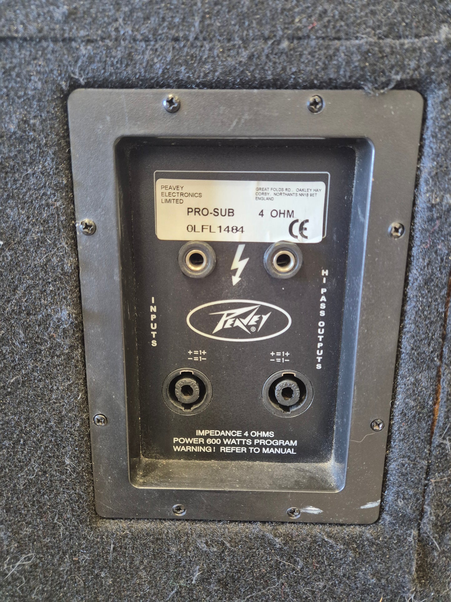 Peavey PRO Sub - 600-watts Passive PA Subwoofer