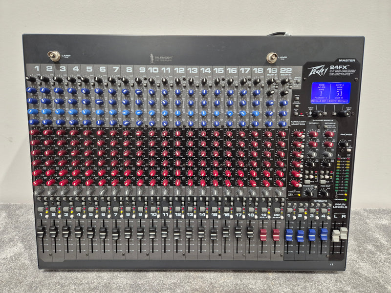 Peavey 24FX - 24-Channel Mixer with Dual DSP Engines w/ Flight Case - Image 1