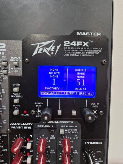 Peavey 24FX - 24-Channel Mixer with Dual DSP Engines w/ Flight Case