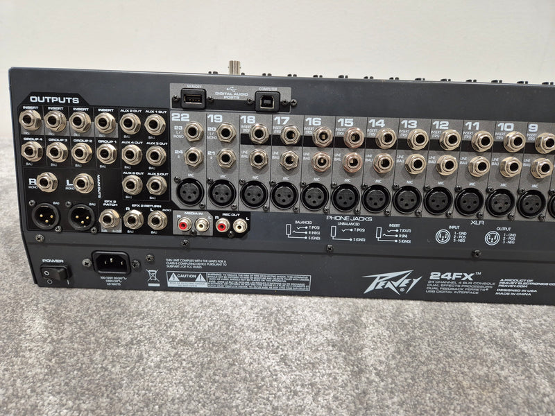 Peavey 24FX - 24-Channel Mixer with Dual DSP Engines w/ Flight Case - Image 15