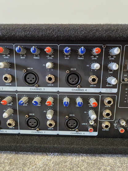 SubZero PMIX8-MP - 8 Channel Powered Mixer w/ Original Box