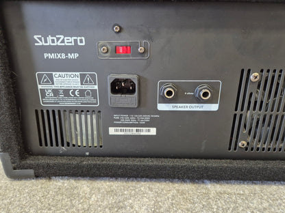 SubZero PMIX8-MP - 8 Channel Powered Mixer w/ Original Box