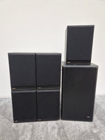 Jpw Gold Monitor - 70WATT Bookshelf Speakers X5 With 80WATT Jpw Subwoofer System - Audiophile Sound - Very Good - Image 1