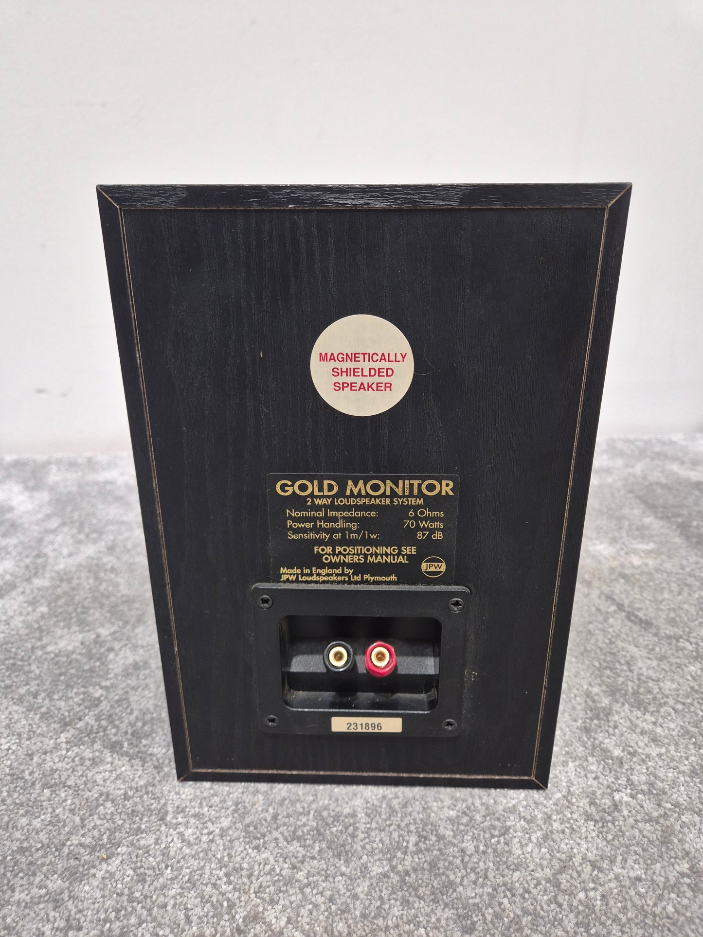 JPW Gold Monitor - 70watt Bookshelf Speakers x5 with 80watt JPW Subwoofer System
