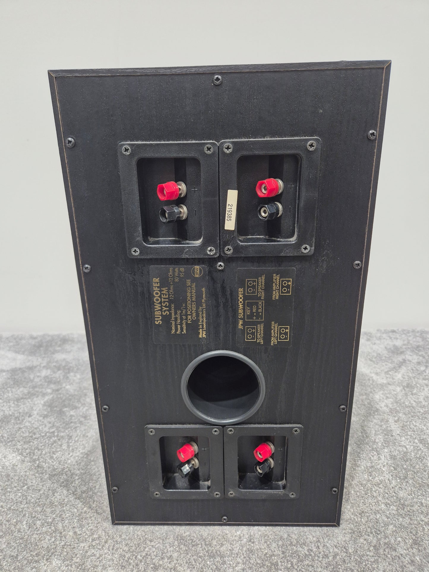 JPW Gold Monitor - 70watt Bookshelf Speakers x5 with 80watt JPW Subwoofer System
