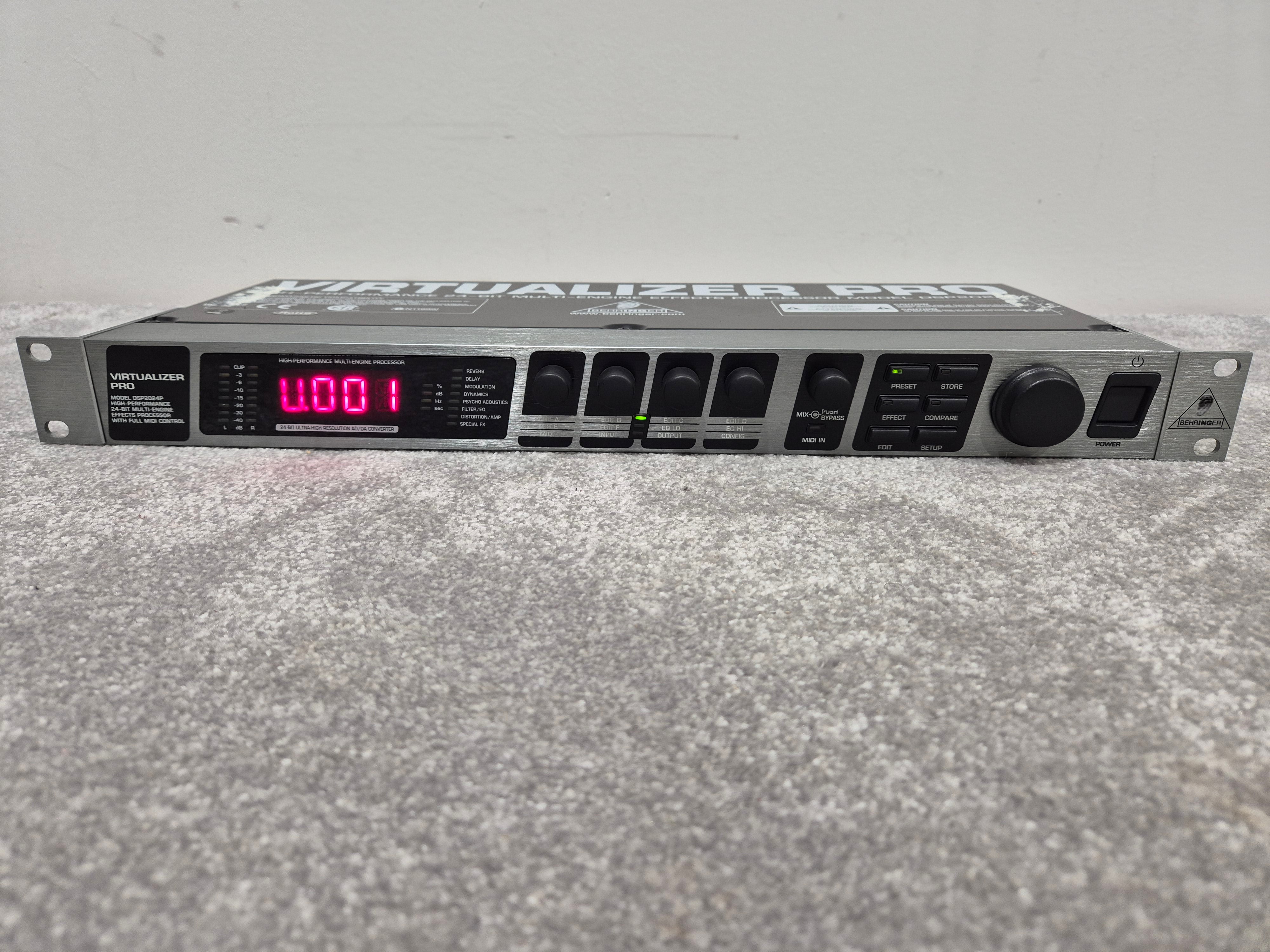 Behringer Virtualizer Pro DSP2024P - Digital Multi-Effects Processor ...