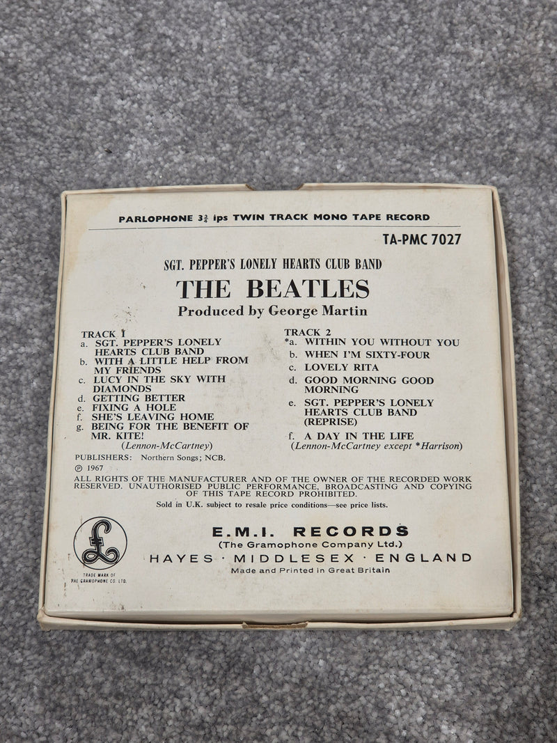 The Beatles - SGT. Pepper's Lonely Hearts Club Band PMC 7027 Reel to Reel Record w/ Original Box - Image 2