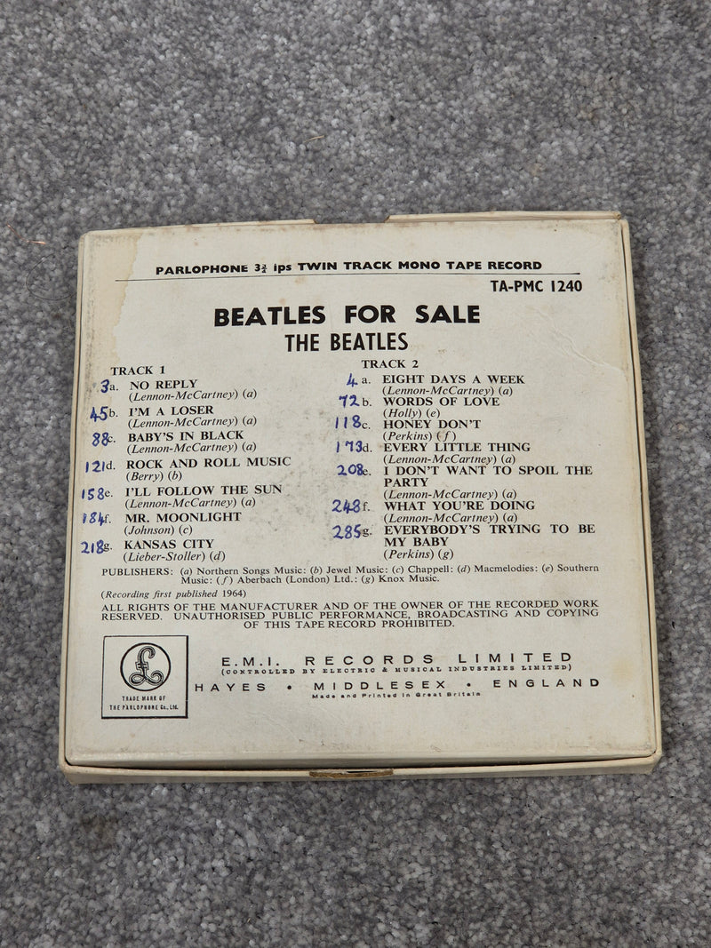 The Beatles - BEATLES FOR SALE PMC 1240 Reel to Reel Record w/ Original Box - Image 2