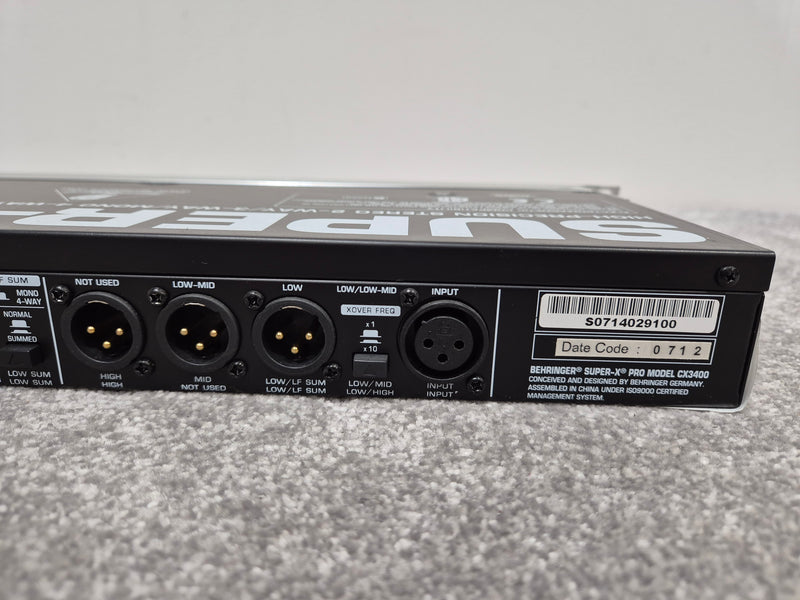 Behringer CX3400 V2 Super-X - High-Precision Stereo Crossover - Image 7
