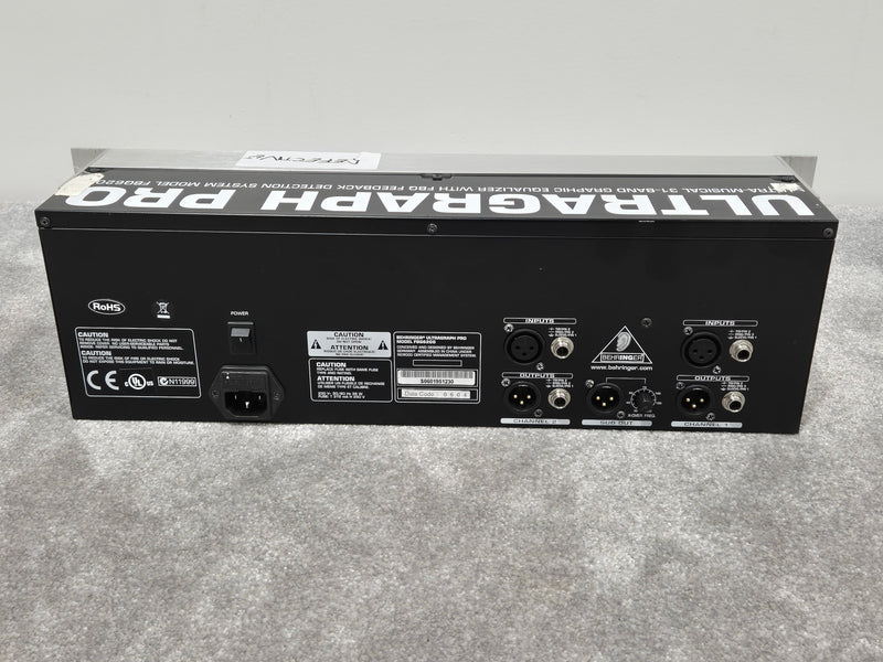 Behringer ULTRAGRAPH PRO FBQ6200HD - 31-Band Stereo Graphic Equalizer (Spares or Repairs) - Image 8